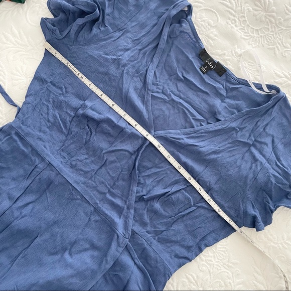 NWOT Lulus Heart of Marigold Denim Blue Wrap Maxi Dress Small - Picture 5 of 7